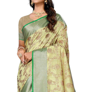 green-floral-woven-banarasi-silk-saree-3
