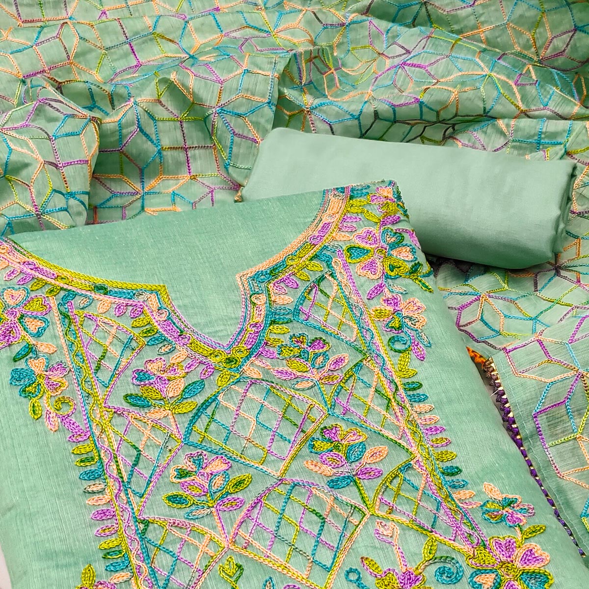 green-floral-embroidered-chanderi-dress-material-12