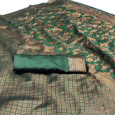 green-floral-woven-banarasi-silk-saree