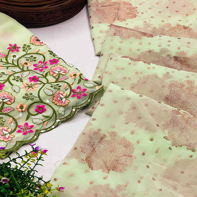 green-floral-printed-georgette-saree-9