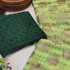 green-floral-foil-printed-georgette-saree-1