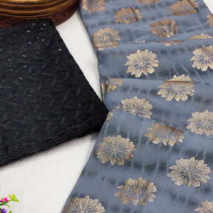 grey-floral-foil-printed-georgette-saree