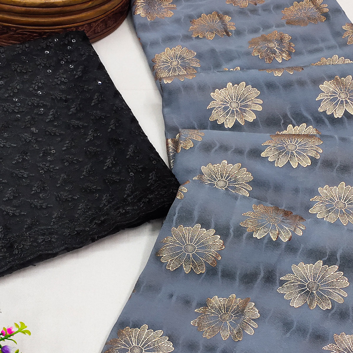 grey-floral-foil-printed-georgette-saree