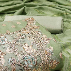 green-woven-jacquard-dress-material-4