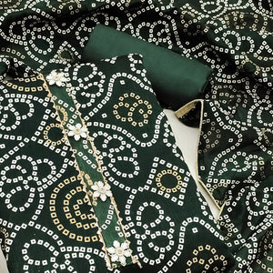 green-bandhani-printed-vichitra-silk-dress-material