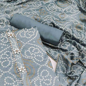 grey-bandhani-printed-vichitra-silk-dress-material