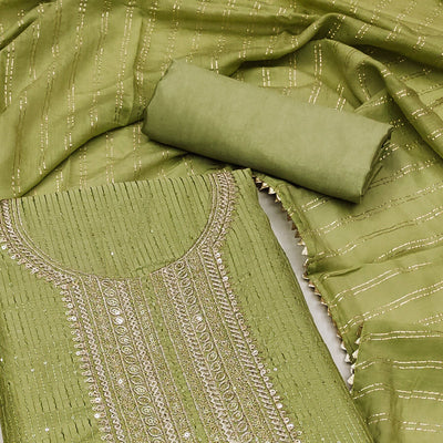 green-embroidered-chanderi-dress-material-9