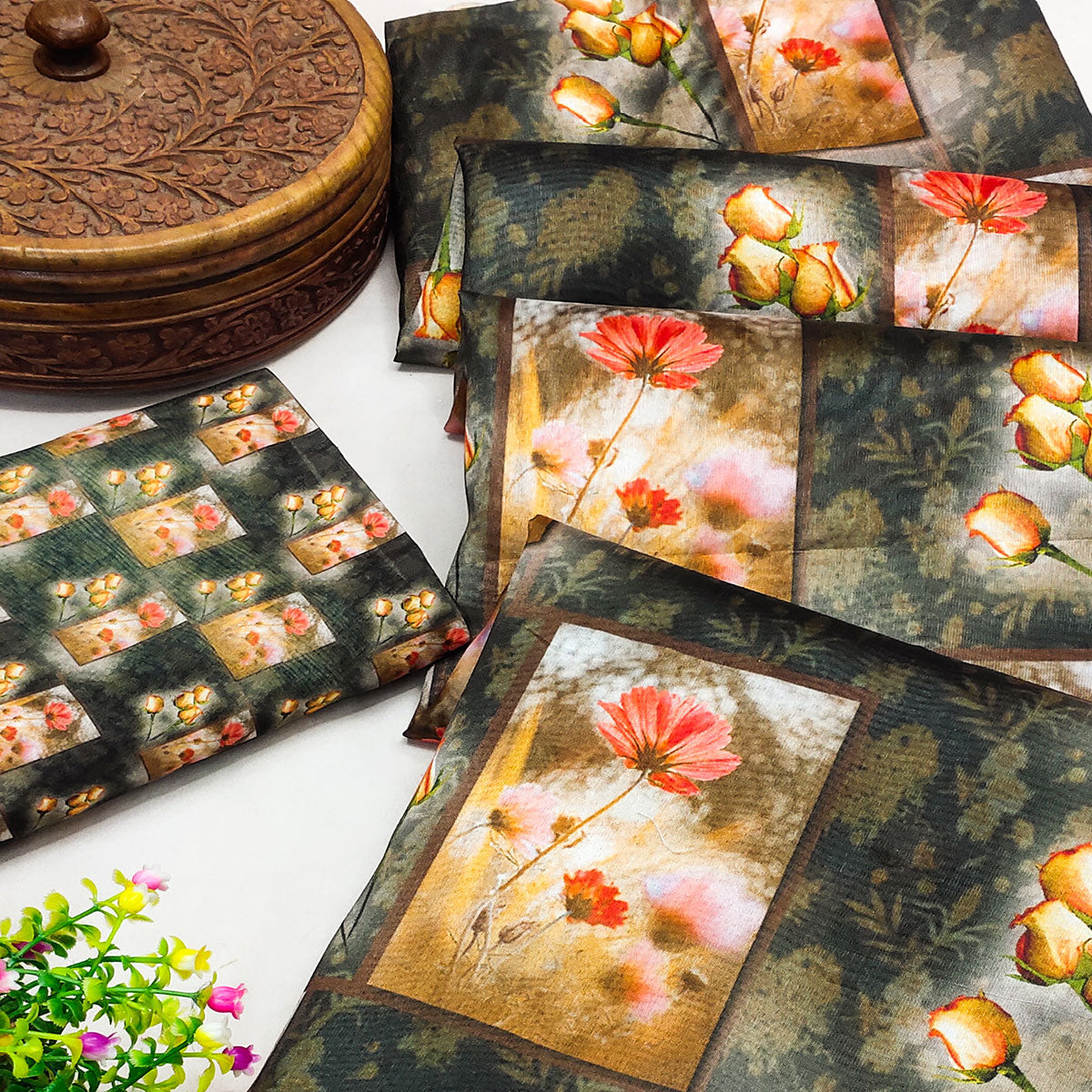 grey-floral-printed-art-silk-saree-1