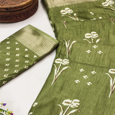 green-floral-printed-dola-silk-saree-6
