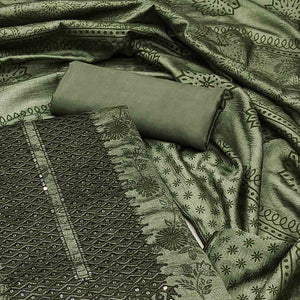 green-sequins-embroidered-vichitra-silk-dress-material-1
