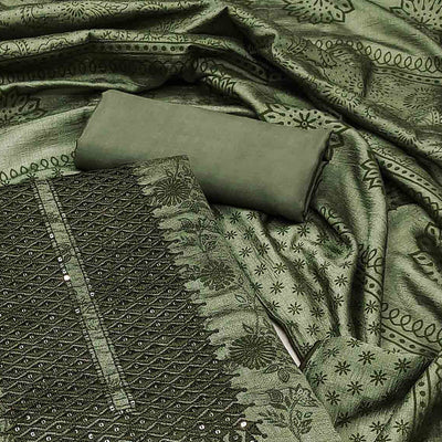 green-sequins-embroidered-vichitra-silk-dress-material-1