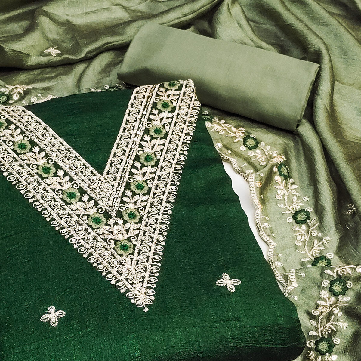 green-floral-embroidered-vichitra-silk-dress-material-8