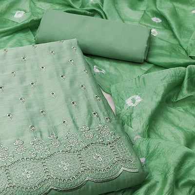 green-embroidered-cotton-blend-dress-material-1