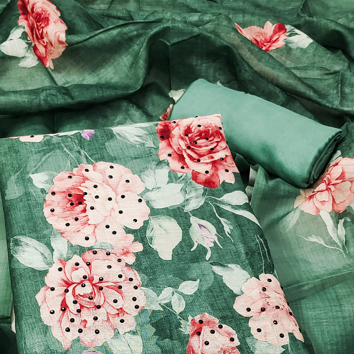 green-floral-printed-chanderi-dress-material-4