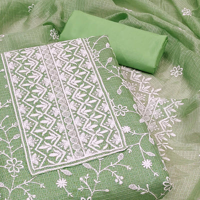 green-floral-embroidered-kota-doria-dress-material-1