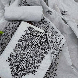 grey-floral-embroidered-chanderi-dress-material-9
