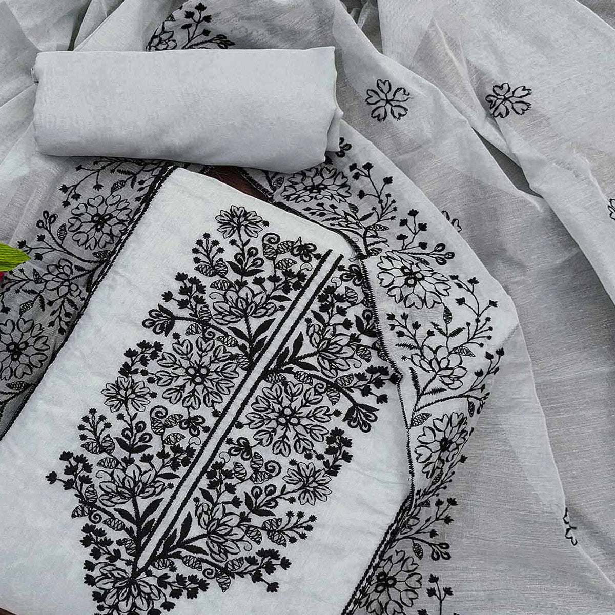 grey-floral-embroidered-chanderi-dress-material-9