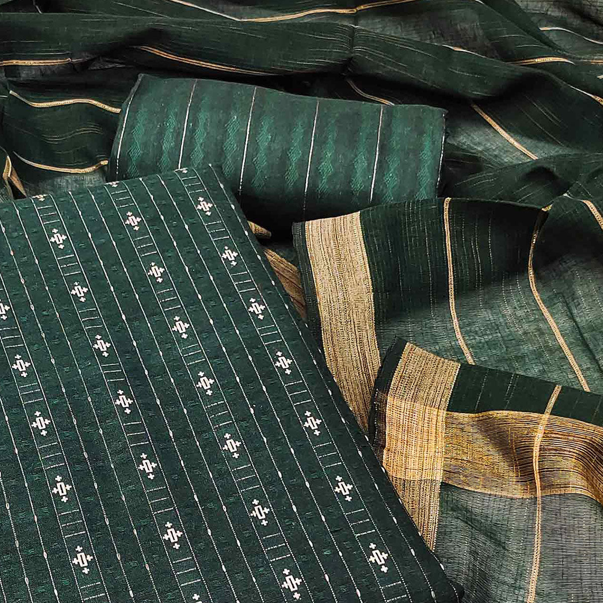green-woven-pure-cotton-dress-material-2