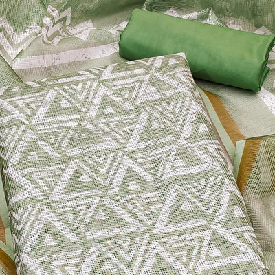 green-geometric-printed-kota-doria-dress-material