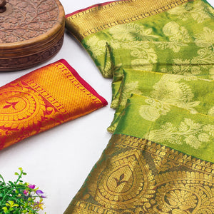 green-floral-woven-banarasi-silk-saree-9
