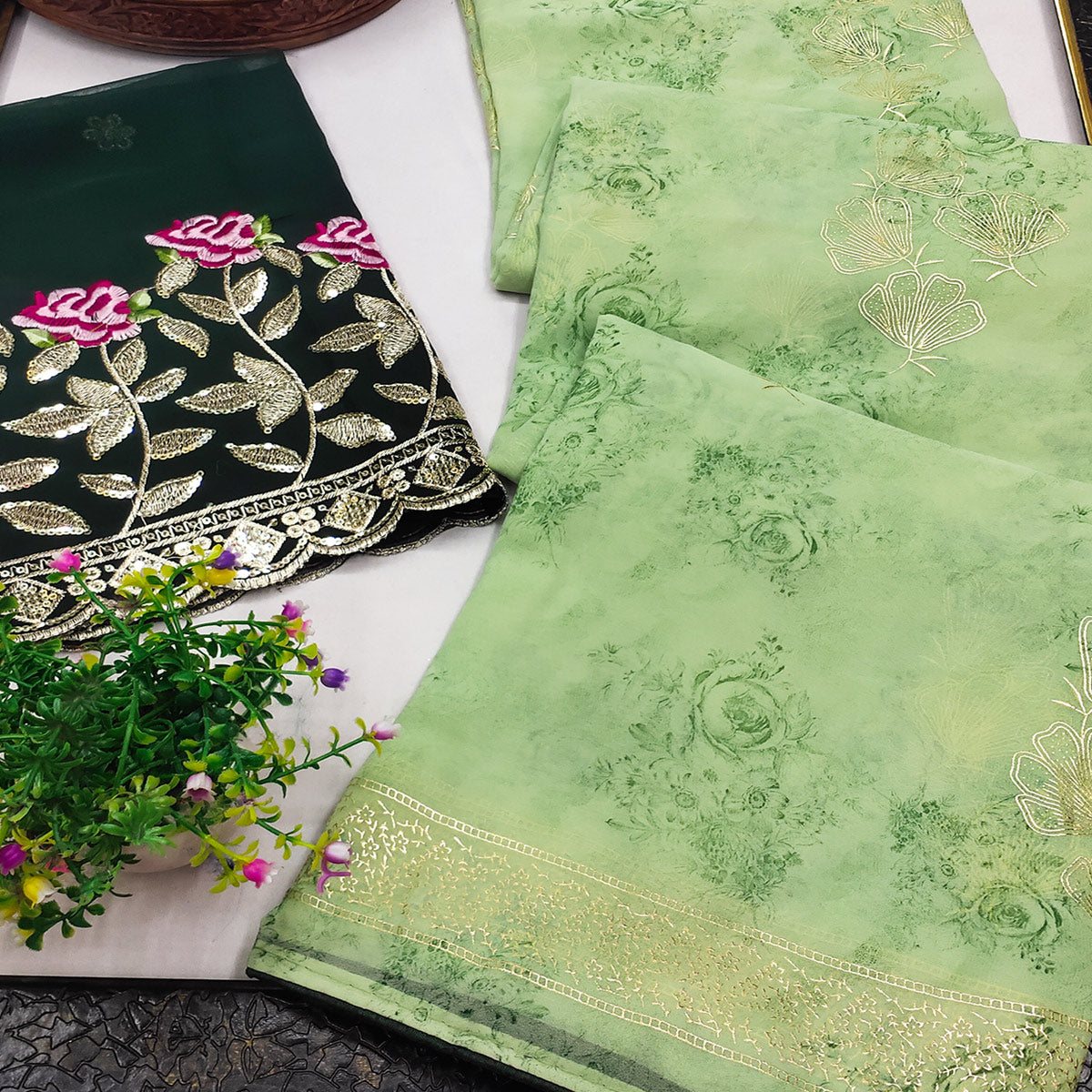 green-floral-printed-georgette-saree-28