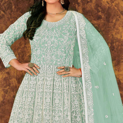 green-floral-embroidered-net-semi-stitched-anarkali-suit-1