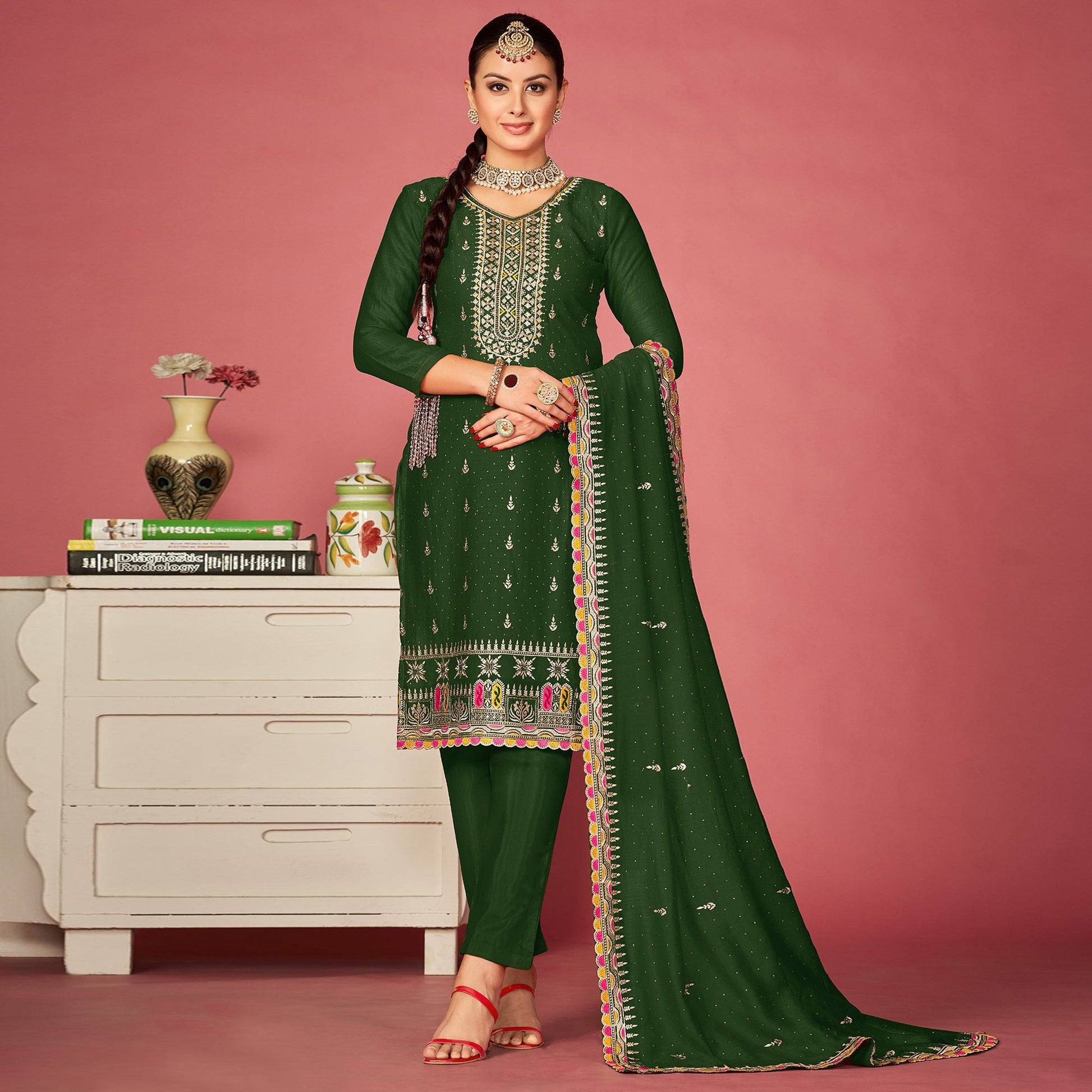 green-embroidered-with-swarovski-vichitra-silk-semi-stitched-suit