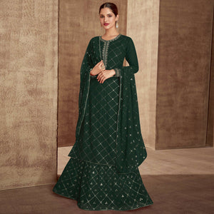 green-sequins-embroidered-georgette-semi-stitched-palazzo-suit