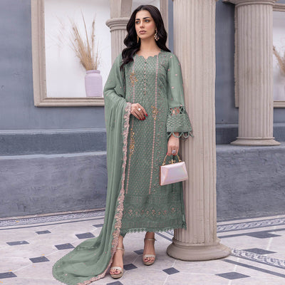 green-floral-embroidered-georgette-semi-stitched-pakistani-suit-4