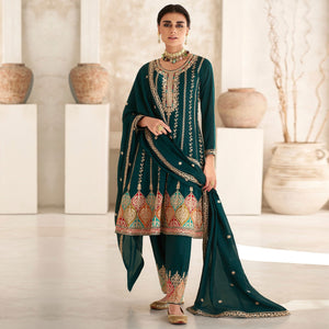 green-sequins-embroidered-georgette-semi-stitched-anarkali-suit-1