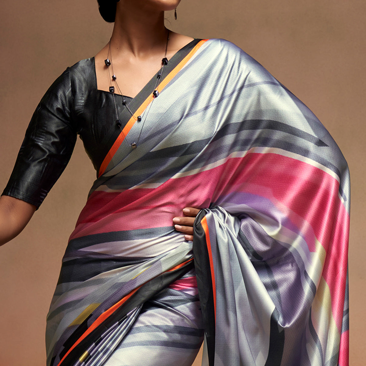 grey-digital-printed-satin-saree-3