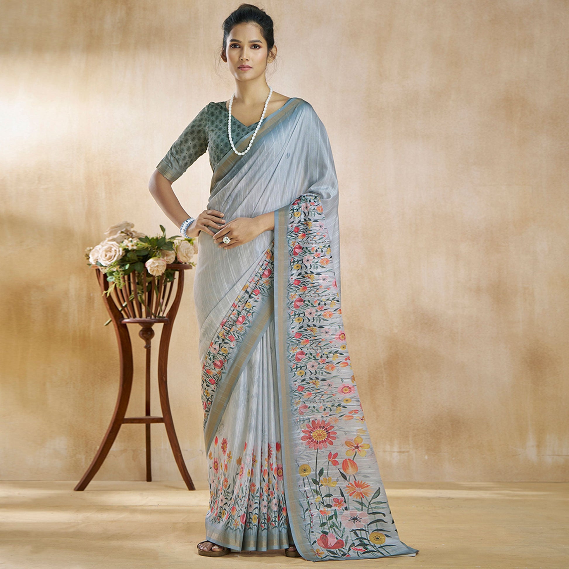 grey-floral-digital-printed-pure-silk-saree