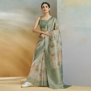 green-woven-with-digital-printed-linen-saree