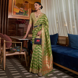 green-woven-organza-saree-with-tassels-24