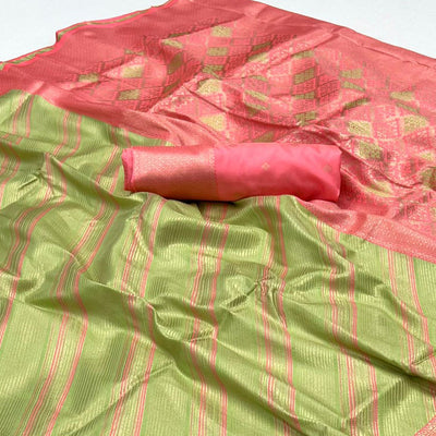 green-woven-art-silk-zari-saree