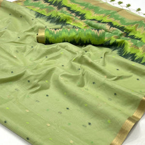green-woven-cotton-silk-saree-14