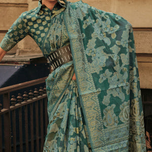 green-woven-organza-saree-6