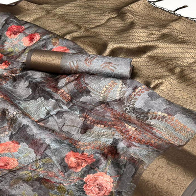 grey-floral-woven-brasso-saree-with-tassels