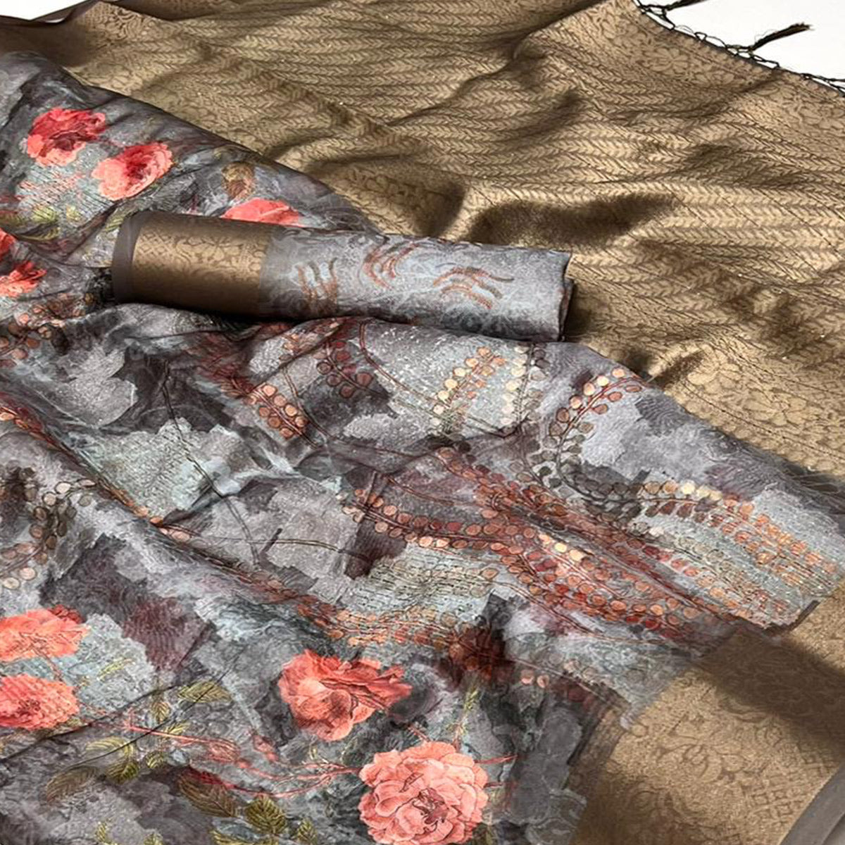 grey-floral-woven-brasso-saree-with-tassels