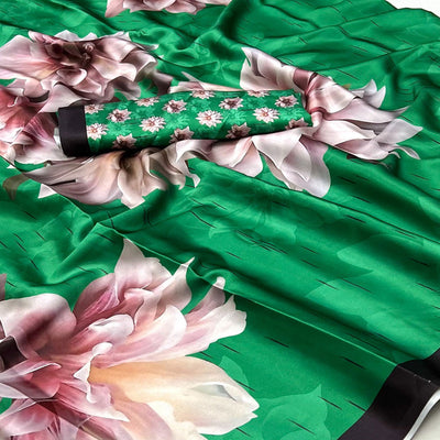 green-digital-printed-satin-saree-5