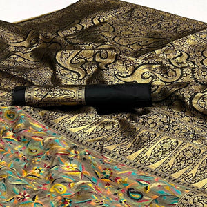 grey-floral-woven-chanderi-silk-saree