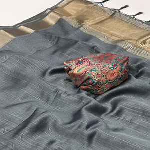 grey-handloom-woven-chiffon-saree