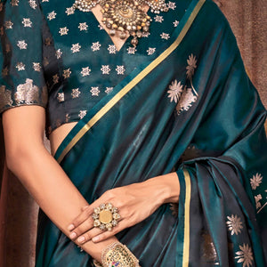 green-floral-zari-weaving-satin-saree