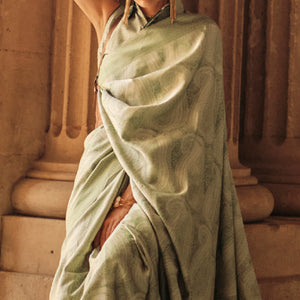 green-woven-satin-saree-with-tassels-1