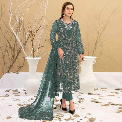 green-floral-embroidered-georgette-semi-stitched-pakistani-suit-7