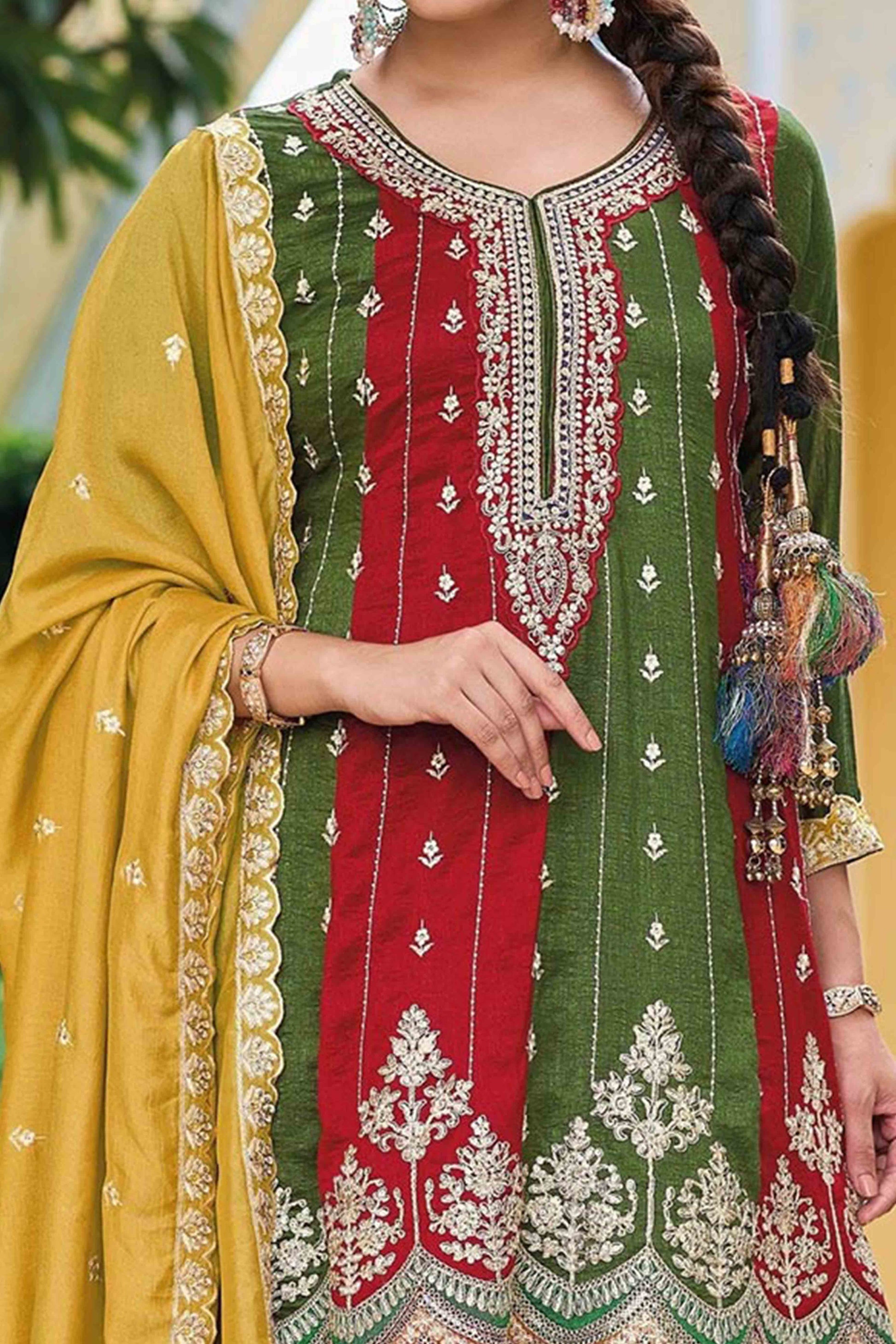 green-floral-embroidered-art-silk-free-size-stitched-anarkali-suit