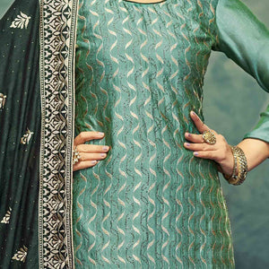green-embroidery-with-swarovski-work-vichitra-silk-semi-stitched-suit