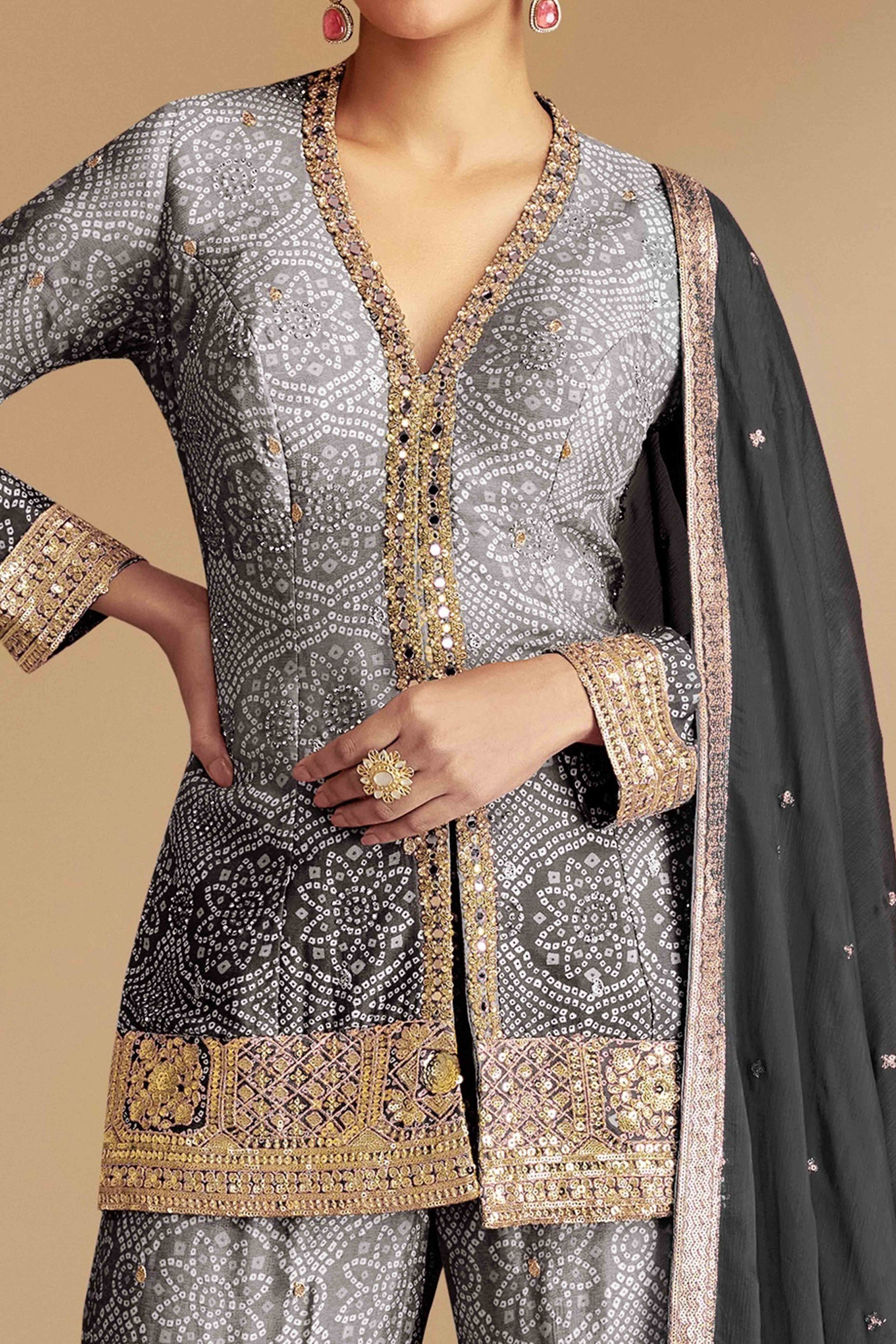 grey-black-bandhani-print-with-sequins-embroidered-chinon-palazzo-suit