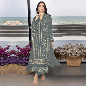 grey-floral-embroidered-georgette-semi-stitched-pakistani-suit-2