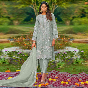 green-floral-embroidered-organza-semi-stitched-pakistani-suit-1